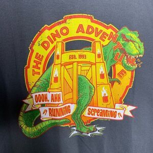 Teefury Dino Adventure Jurassic Park World T Shirt Tee S Tyrannosaurus Rex Small